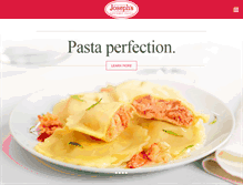 Tablet Screenshot of josephsgourmetpasta.com